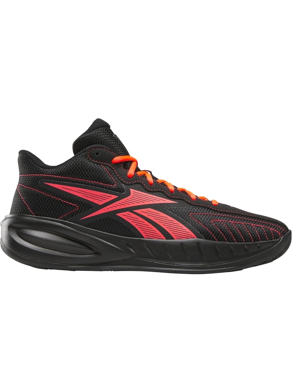 Reebok Black and Red Men's Basketball Sneakers